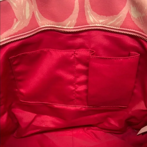 ⚜️Coach Signature Pink Canvas Tote Bag 💕 - Picture 4 of 11